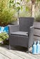Allibert dārza krēsls Trenton, kapučīno krāsā, 226454 цена и информация | Dārza krēsli | 220.lv