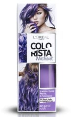 Īslaicīga matu krāsa L'Oreal Paris Colorista Washout, Purple cena un informācija | Matu krāsas | 220.lv