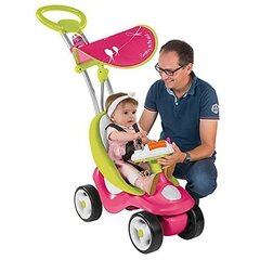 Детский самокат-коляска Smoby Bubble Go, розовый цена и информация | Трехколесные велосипеды | 220.lv