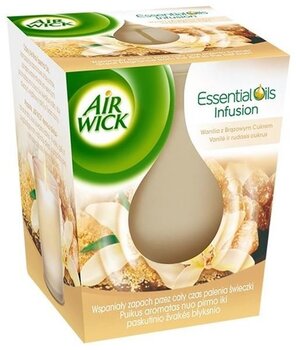 AIRWICK aromātiskā svece Vanilla / Brown Sugar 150 g cena un informācija | Sveces un svečturi | 220.lv