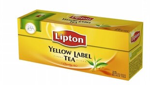 Melnā tēja LIPTON YELLOW LABEL TEA, 25 gab. cena un informācija | Tēja | 220.lv