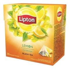 LIPTON черный чай со вкусом лимона, 20 шт. цена и информация | Чай | 220.lv