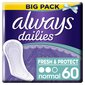 Biksīšu ieliktnīši Always Normal 60 gab. cena un informācija | Tamponi, higiēniskās paketes, ieliktnīši | 220.lv