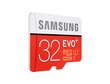 Atmiņas karte, Samsung MicroSDHC Evo+ 32GB Class 10 ar adapteri cena un informācija | Atmiņas kartes mobilajiem telefoniem | 220.lv