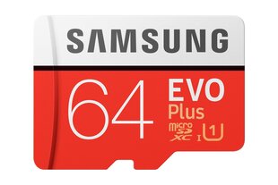 Samarng MicroSDXC Evo+ 64GB Class 10 ar adapteri цена и информация | Карты памяти для мобильных телефонов | 220.lv