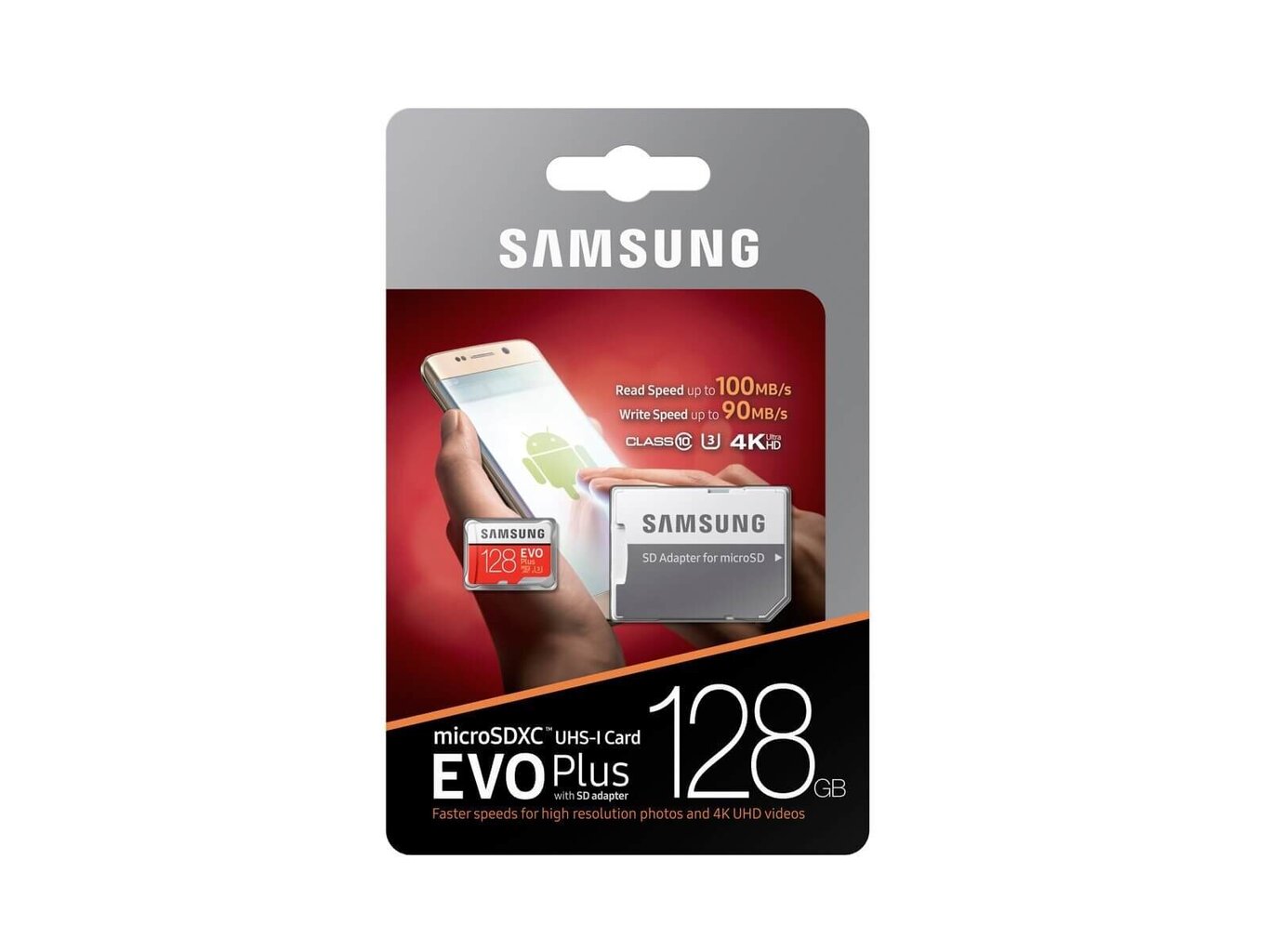 Atmiņas karte Samsung MicroSDXC Evo+ Class 10 128GB ar adapteri cena un informācija | Atmiņas kartes mobilajiem telefoniem | 220.lv