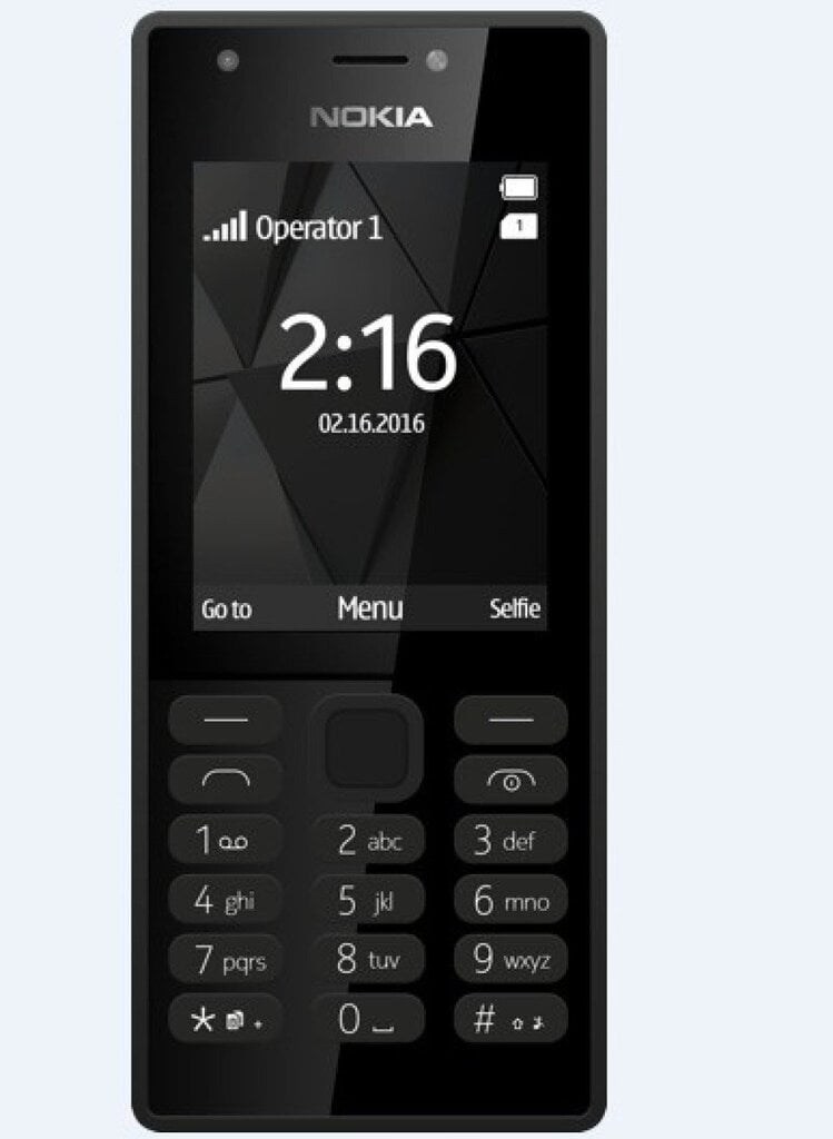 Nokia 216 Dual SIM (LT,LV,EE), Melns cena un informācija | Mobilie telefoni | 220.lv