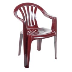 Plastmasas krēsls Cirkon, bordo cena un informācija | Dārza krēsli | 220.lv