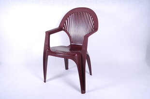 Plastmasas krēsls Sirena, bordo cena un informācija | Dārza krēsli | 220.lv