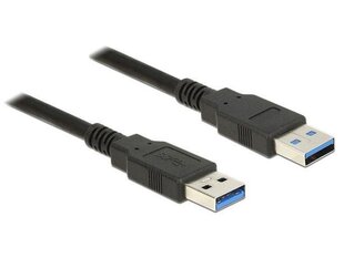 Delock Cable USB 3.0 Type-A male > USB 3.0 Type-A male 1m black cena un informācija | Kabeļi un vadi | 220.lv