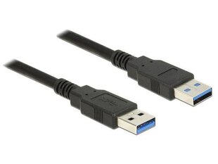 Delock Cable USB 3.0 Type-A male > USB 3.0 Type-A male 1.5m black cena un informācija | Kabeļi un vadi | 220.lv