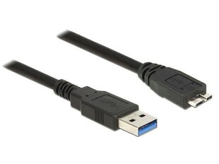 Delock Cable USB 3.0 Type-A male > USB 3.0 Type Micro-B male 1.5m black цена и информация | Кабели и провода | 220.lv