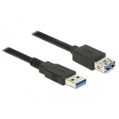 Delock Extension cable USB 3.0 Type-A male > USB 3.0 Type-A female 0.5m black cena un informācija | Kabeļi un vadi | 220.lv