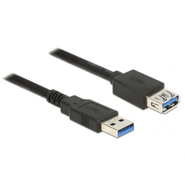 Delock, USB-A M/F, 0.5 m cena un informācija | Kabeļi un vadi | 220.lv