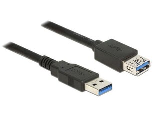 Delock Extension cable USB 3.0 Type-A male > USB 3.0 Type-A female 0.5m black cena un informācija | Kabeļi un vadi | 220.lv