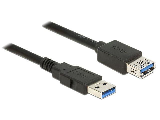 Delock Extension cable USB 3.0 Type-A male > USB 3.0 Type-A female 1m black цена и информация | Kabeļi un vadi | 220.lv