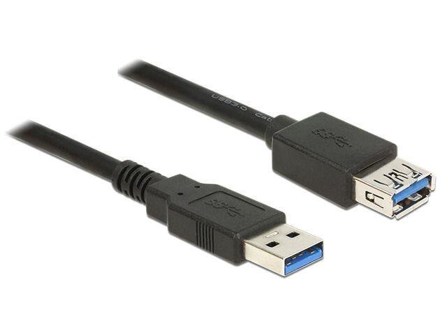 Delock Extension cable USB 3.0 Type-A male > USB 3.0 Type-A female 1.5m black цена и информация | Kabeļi un vadi | 220.lv