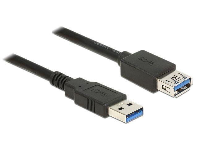 Delock Extension cable USB 3.0 Type-A male > USB 3.0 Type-A female 5m black cena un informācija | Kabeļi un vadi | 220.lv