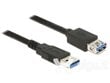 Delock Extension cable USB 3.0 Type-A male > USB 3.0 Type-A female 5m black цена и информация | Kabeļi un vadi | 220.lv