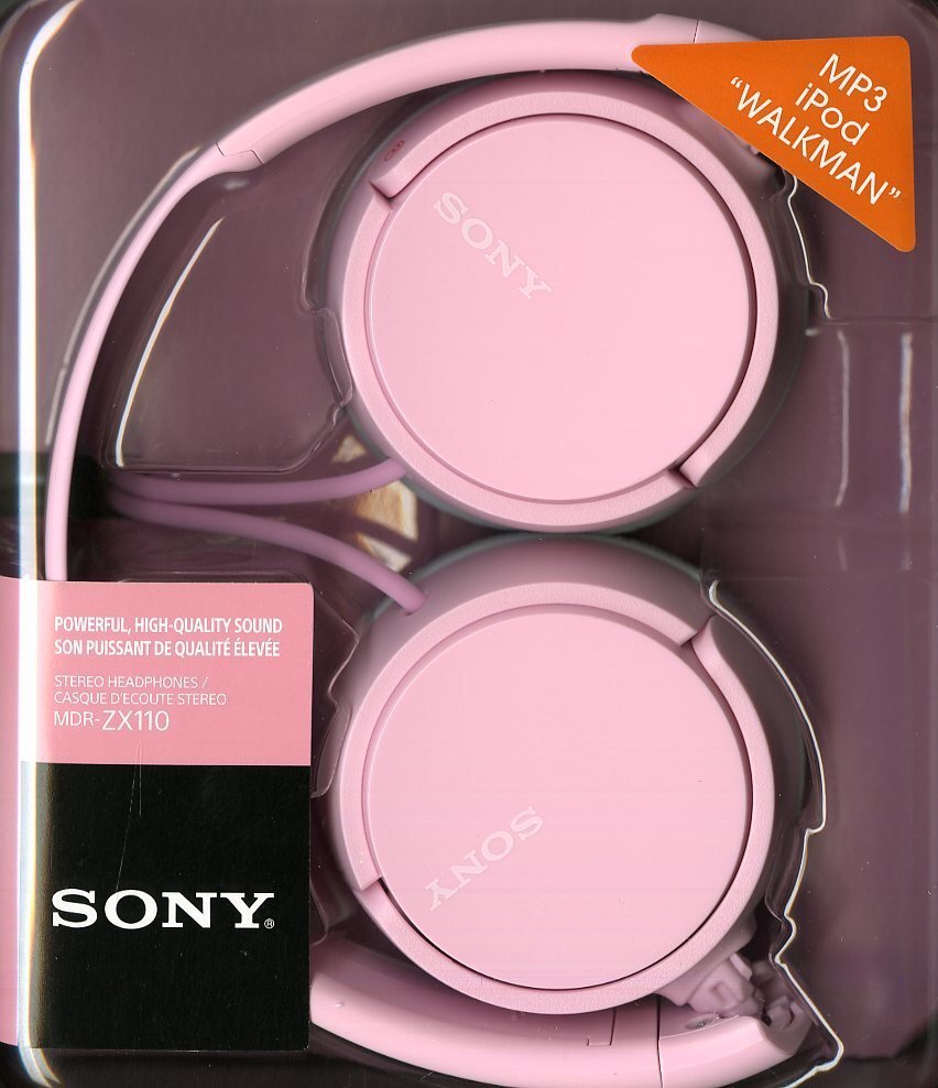 Sony MDR-ZX110 Pink cena un informācija | Austiņas | 220.lv