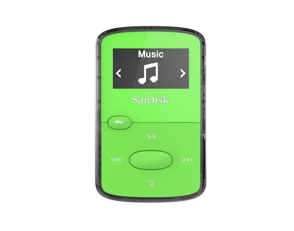 MP3 SanDisk Clip Jam 8 GB, Zaļš cena un informācija | MP3 atskaņotāji | 220.lv