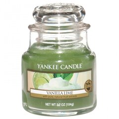 Ароматическая свеча Yankee Candle Vanilla Lime, 104 г. цена и информация | Подсвечники, свечи | 220.lv