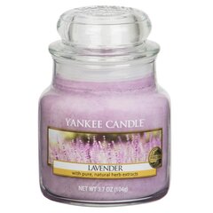 Aromātiskā svece Yankee Candle Lavender, 104 g cena un informācija | Sveces un svečturi | 220.lv
