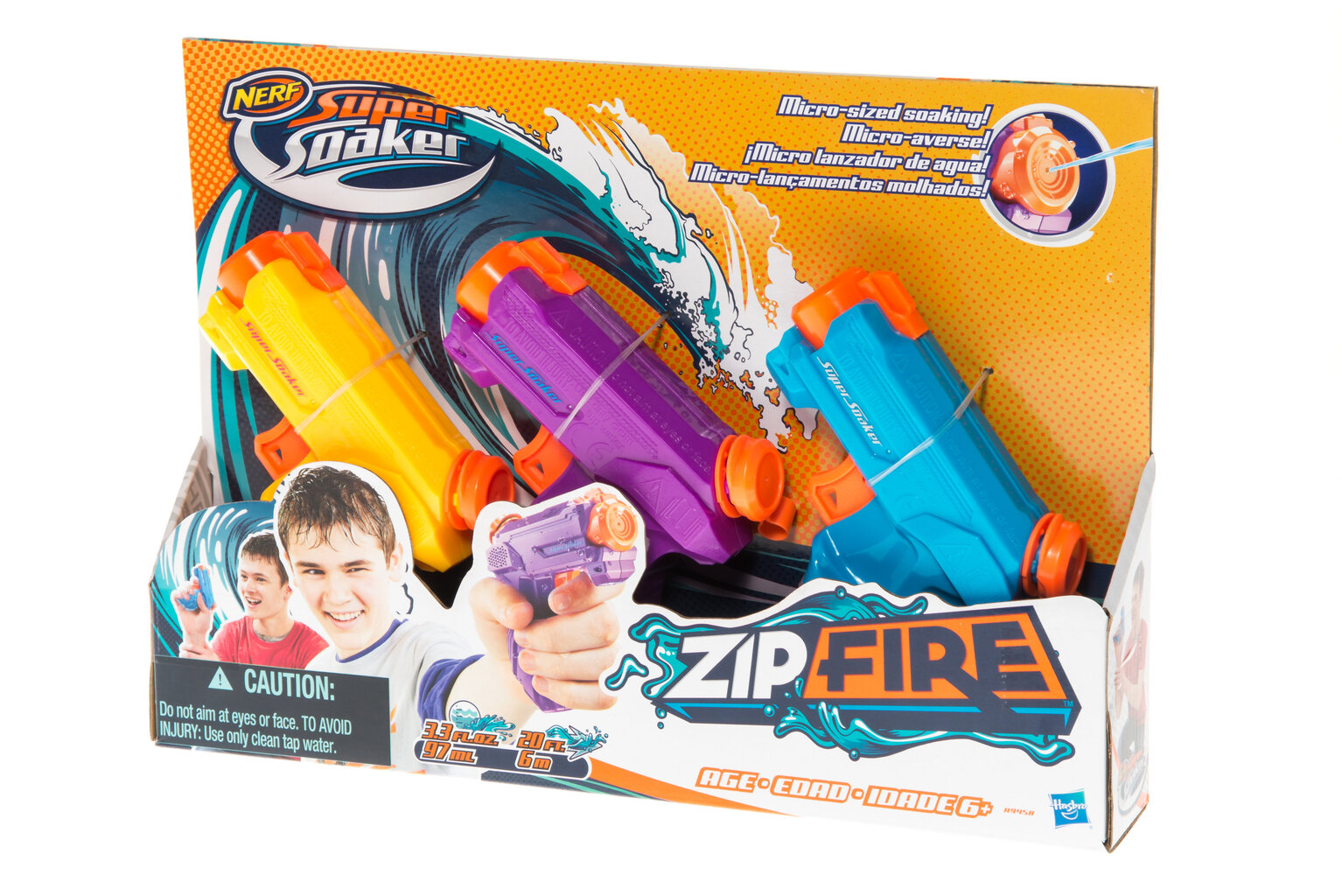 Ūdens pistole Nerf Soaker Zipfire, 3 gab. cena un informācija | Ūdens, smilšu un pludmales rotaļlietas | 220.lv