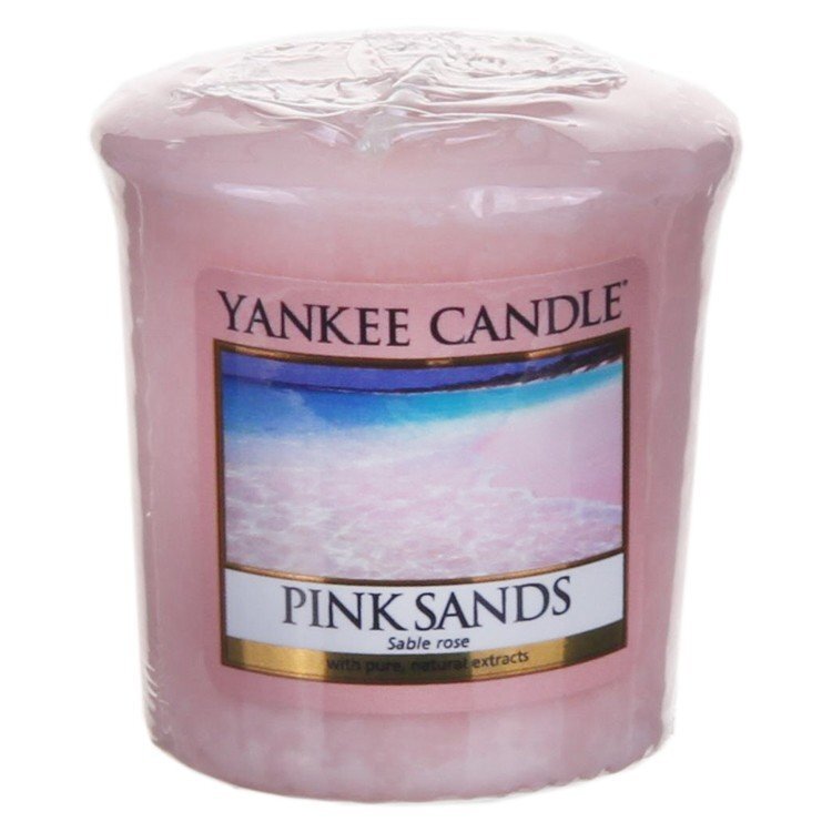 Yankee Candle Pink Sands - Aromatic votive candle 49.0g cena un informācija | Sveces un svečturi | 220.lv