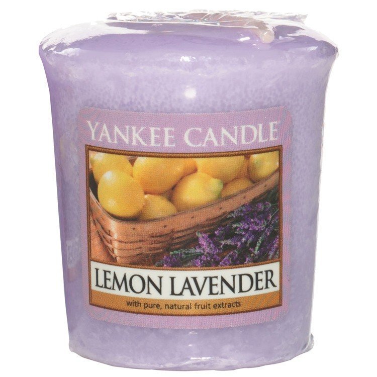 Aromātiskā svece Yankee Candle Lemon Lavender 49 g cena un informācija | Sveces un svečturi | 220.lv