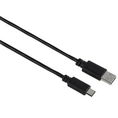 Кабель USB-C Hama, USB 2.0, разъем USB-C - разъем USB-A, 480 Мбит/с, 1 м, черный цена и информация | Кабели для телефонов | 220.lv