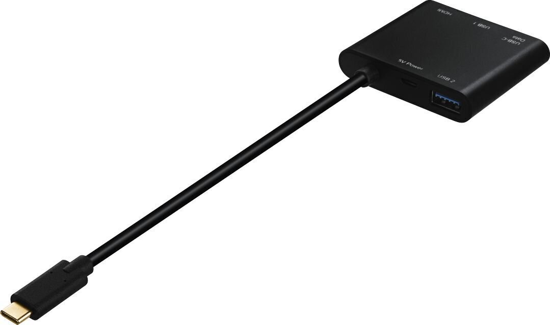 HAMA 4in1 USB-C Multiport Adapter for 2x USB 3.1 HDMI and USB-C cena un informācija | Kabeļi un vadi | 220.lv