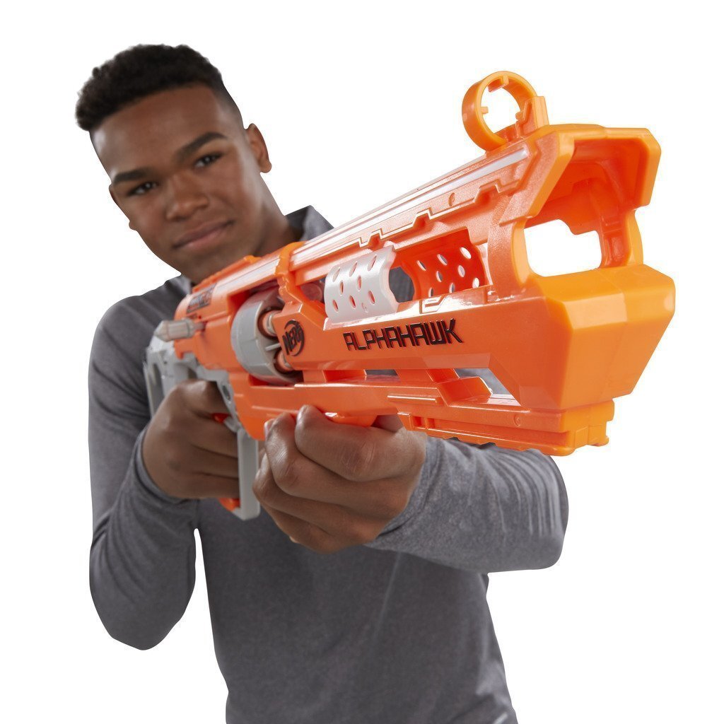 Šautene Hasbro - Nerf N Strike Elite Accustrike Series Alphahawk cena un informācija | Rotaļlietas zēniem | 220.lv