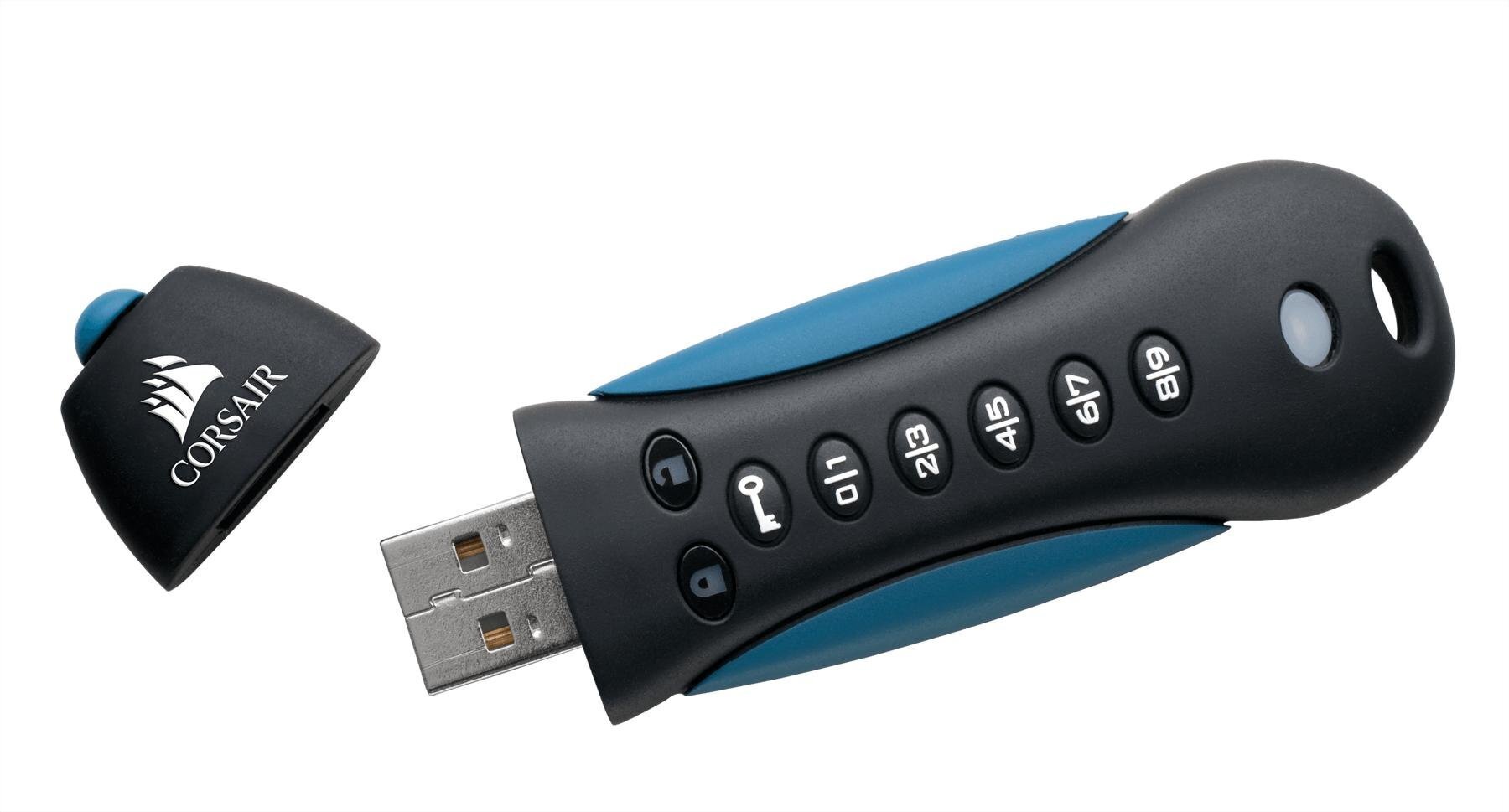 Corsair Padlock 3 64GB USB 3.0, Secure 256-bit hardware AES цена и информация | USB Atmiņas kartes | 220.lv