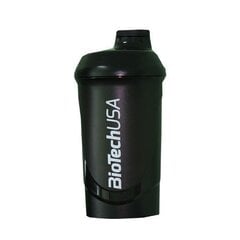 Šeikeris Biotech Shaker Wave, 600 ml (melns) cena un informācija | Ūdens pudeles | 220.lv