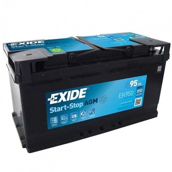 Akumulators EXIDE AGM 900 (EK950) 95 Ah 850 A LV 12V AGM cena un informācija | Akumulatori | 220.lv