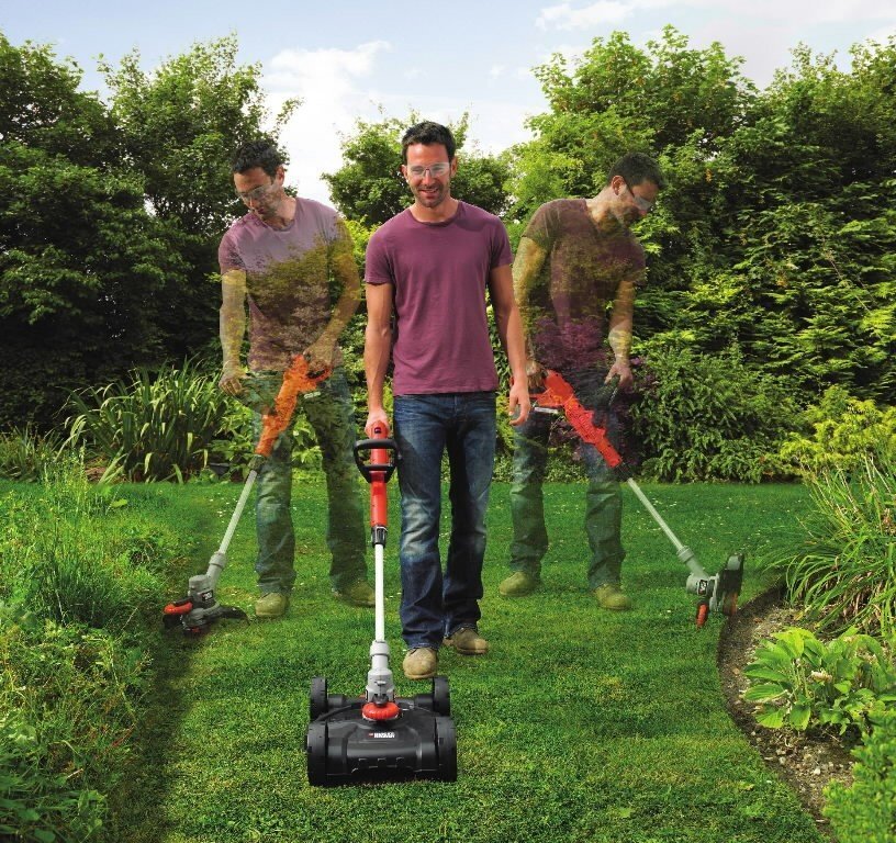 Black&Decker STC1820CM 3-IN-1 Strimmer® akumulatora zāles pļaujmašīna cena un informācija | Trimmeri, krūmgrieži | 220.lv