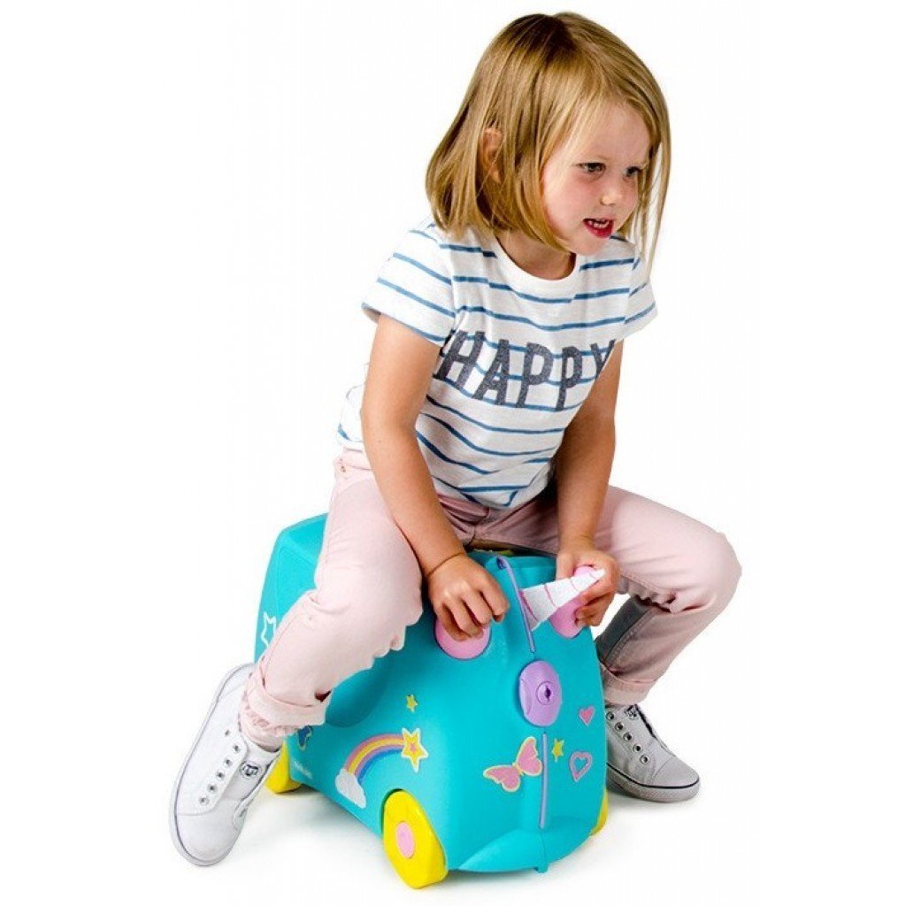 Bērnu koferis Trunki Una Unicorn cena un informācija | Koferi, ceļojumu somas | 220.lv