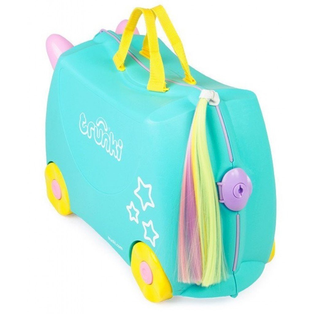 Bērnu koferis Trunki Una Unicorn cena un informācija | Koferi, ceļojumu somas | 220.lv