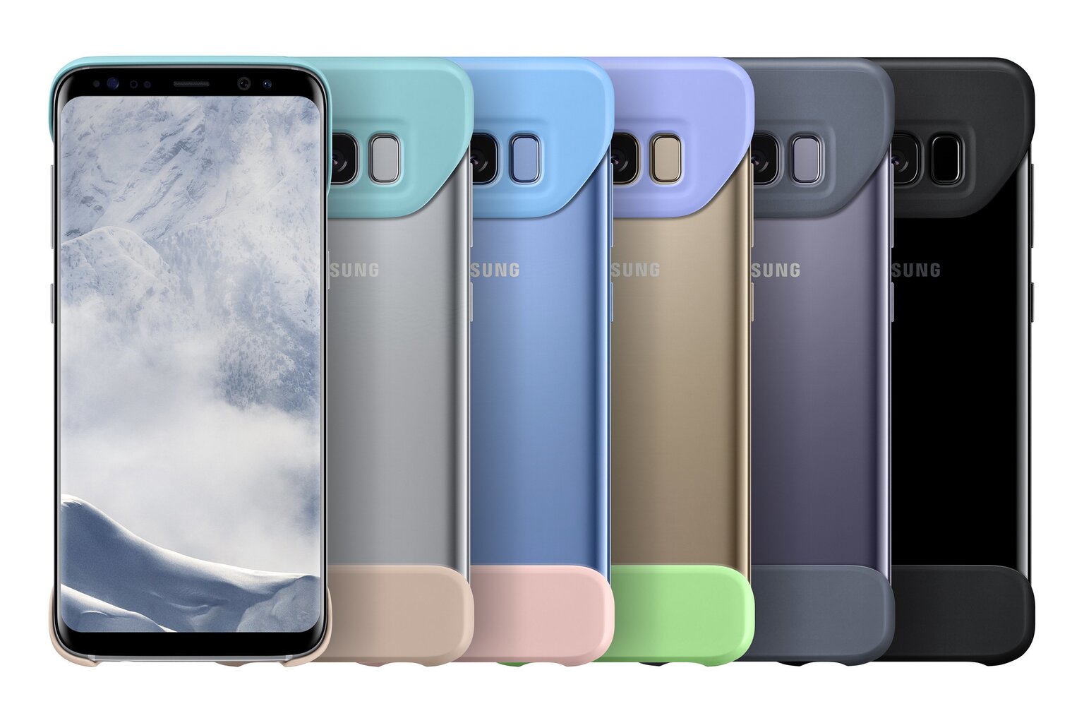 Divu daļu aizmugurējais apvalks priekš Samsung Galaxy S8 (G950) Violets cena un informācija | Telefonu vāciņi, maciņi | 220.lv