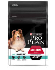 Pro Plan Medium Adult Sensitive Digestion sausā barība suņiem, 14 kg цена и информация | Сухой корм для собак | 220.lv