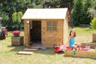 Деревянный домик "Жаворонок" 4IQ цена и информация | Детские игровые домики | 220.lv