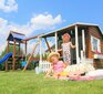 Koka mājiņa "Giliukas" 4IQ цена и информация | Bērnu rotaļu laukumi, mājiņas | 220.lv