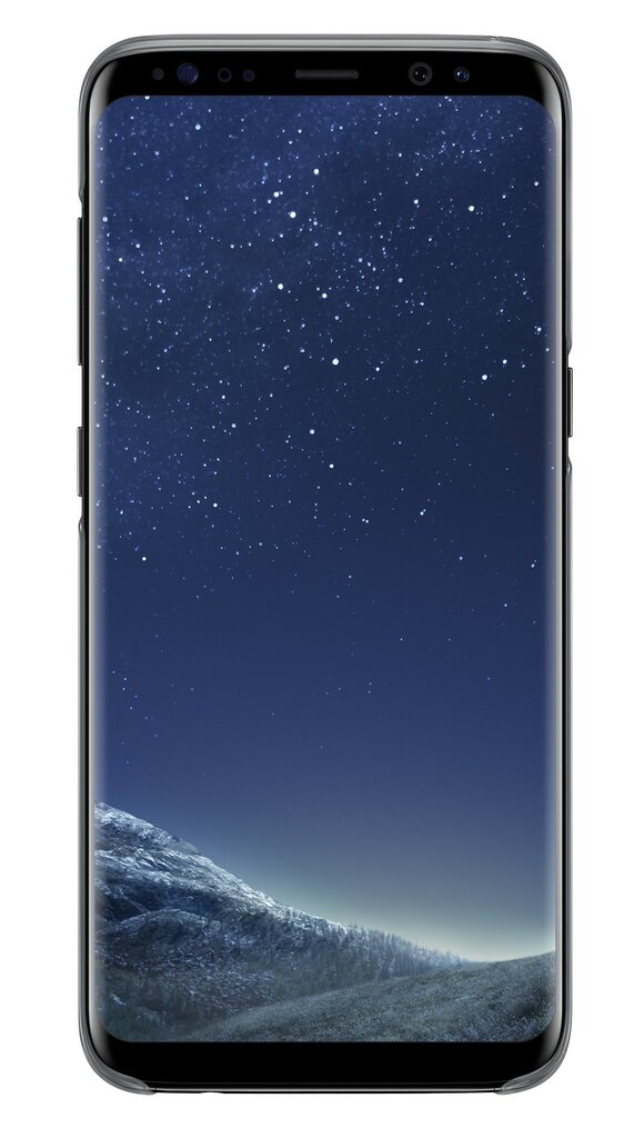 Samsung EF-QG955CBE Oriģināls Īpaši plāns aizmugures maks-apvalks G955 Galaxy S8 Plus / S8+ Caurspīdīgs/Melns цена и информация | Telefonu vāciņi, maciņi | 220.lv