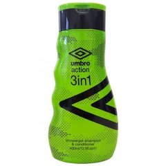 UMBRO Action dušas želeja vīriešiem, 400 ml cena un informācija | Parfimēta vīriešu kosmētika | 220.lv