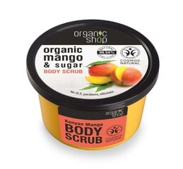 Ķermeņa skrubis ar mango Organic Shop, 250 ml cena un informācija | Ķermeņa skrubji | 220.lv