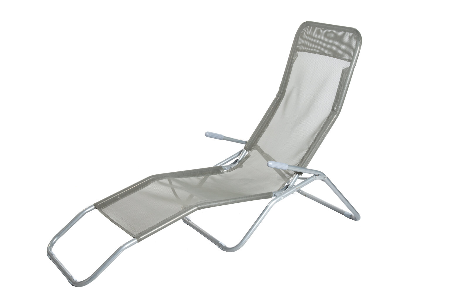 Guļamkrēsls 265497, pelēks цена и информация | Sauļošanās krēsli | 220.lv
