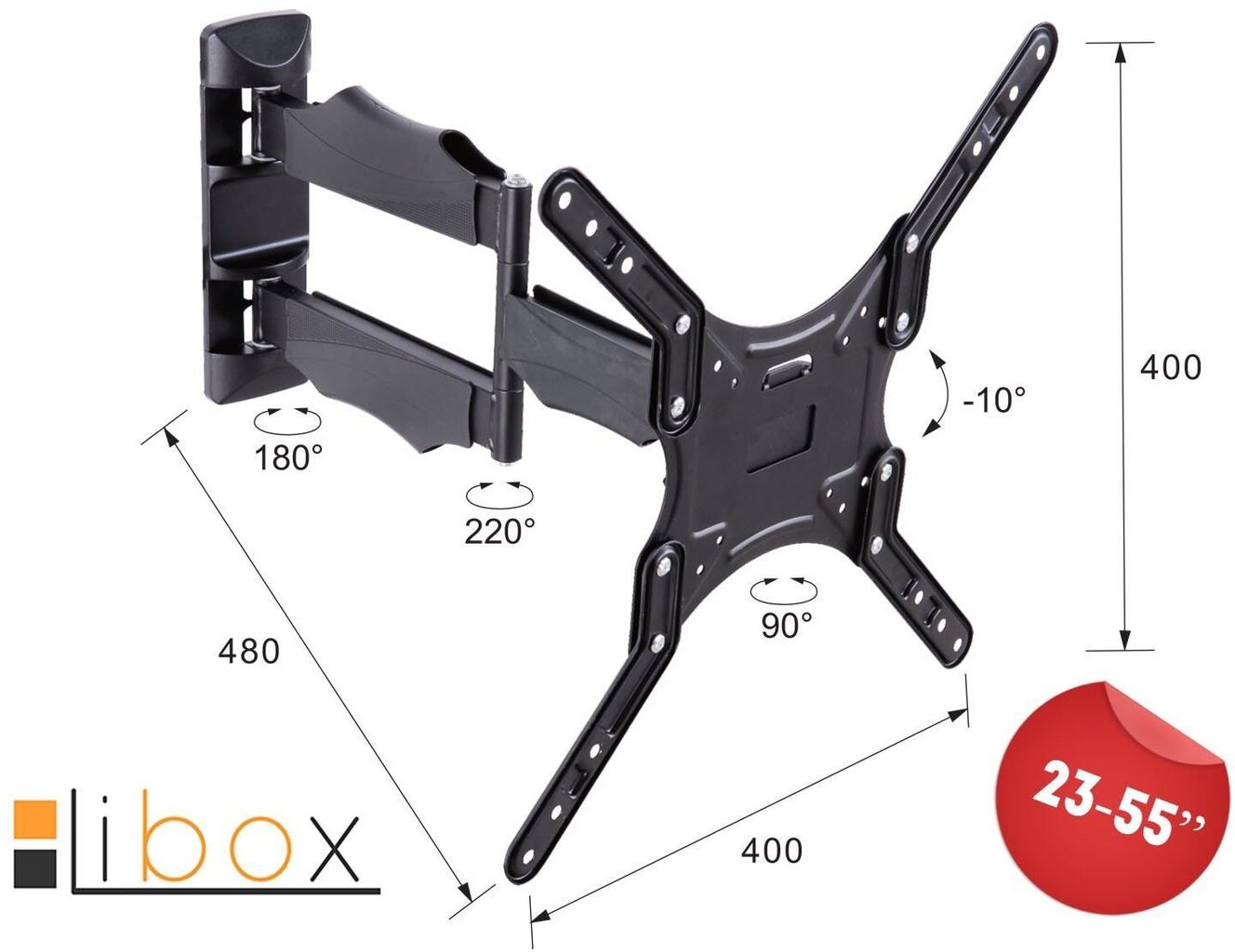 Libox Barcelona LB-220 23-55” цена и информация | TV kronšteini | 220.lv