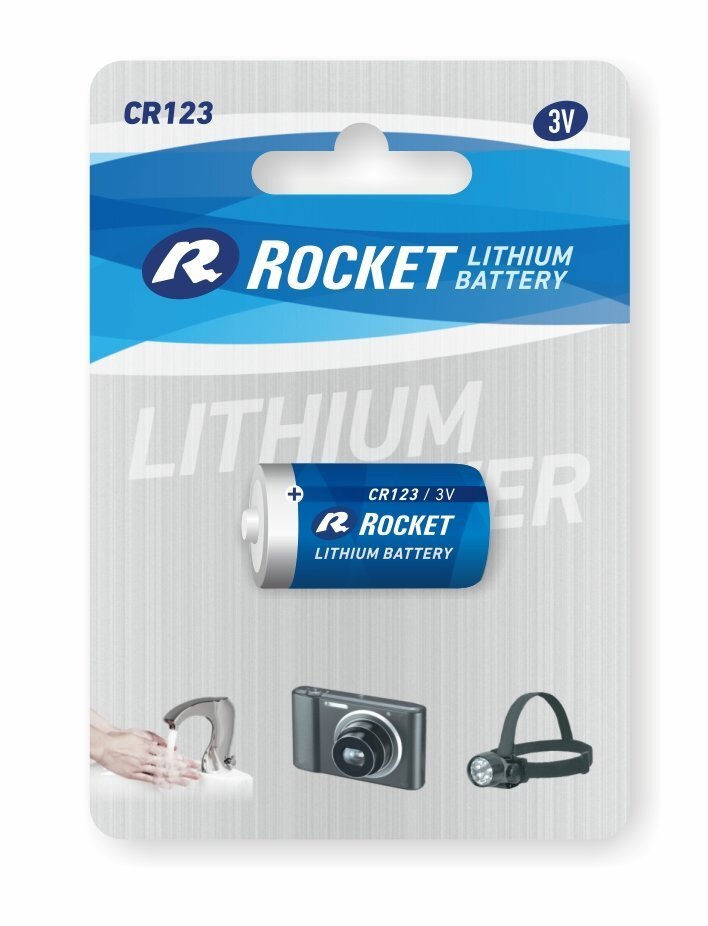 Rocket Lithium CR123 baterija, 1 gab. цена и информация | Baterijas | 220.lv