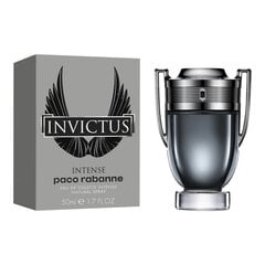Мужская парфюмерия Invictus Intense Paco Rabanne EDT: Емкость - 50 ml цена и информация | Мужские духи | 220.lv